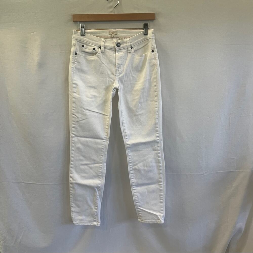 J Crew Cream Skinny Stretch Jeans Womens Size 26 White Neutral Basic Minimalist